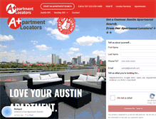 Tablet Screenshot of aplusapartments.com