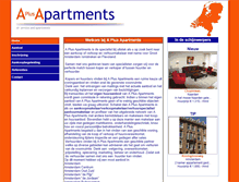 Tablet Screenshot of aplusapartments.nl